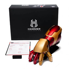 US  Iron Man MK42 Arm Gauntlet 1:1 Wearable Armor Voice/Remote Control Cosplay