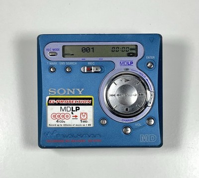Sony Walkman MZ-R700 Blue MiniDisc Player/Recorder | Tested