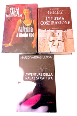 LOT 3 BÜCHER STEVE BERRY - M. VARGAS LLOSA - S. CASATI MODIGNANI - NEU VERSIEGELT