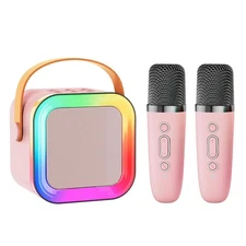 Mini Karaoke Machine Speaker for Kids Adults,Portable Bluetooth with 1-2 Wire...