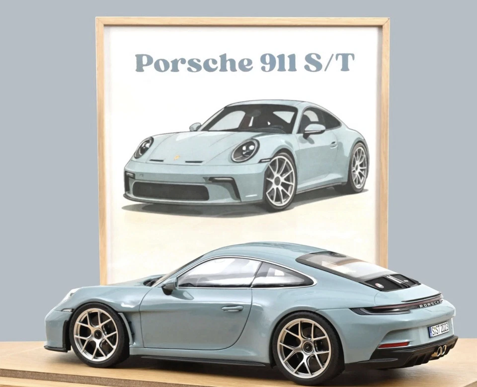 Porsche 911 S/T Blue 2023 1:12 Norev NEW - Immagine 3 di 4