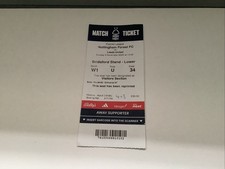 NOTTINGHAM FOREST V LEEDS UNITED PREMIER LEAGUE MATCH TICKET 09/11/2025