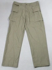 Nike Cargo Pants Mens 34 Khaki Cotton Utility Workwear Pockets FJ0323-247