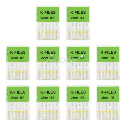 60pcs Dental Endo Root Canal File K-FILES Stainless Steel Hand K Files #15-40 - 第 6/46 張圖片