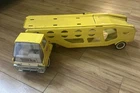 Vintage Tonka Car Carrier Hauler 27” Pressed Steel yellow