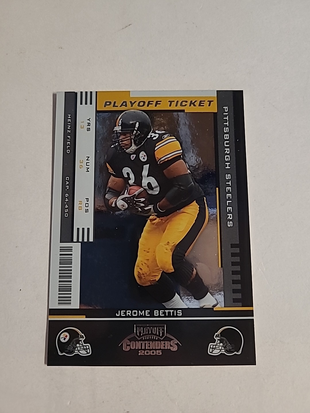 2005 Playoff Contenders Playoff Ticket #/199 Jerome Bettis #79 HOF Free S&H 