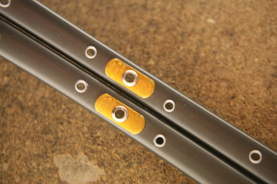 Vintage NOS NEW set 2 Ambrosio Nemesis Durex tubular rims rimset felgen 362 hole - Image 2 of 4