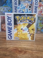 Pokemon Giallo - Custodia/scatola di ricambio in plastica trasparente per Nintendo Gameboy