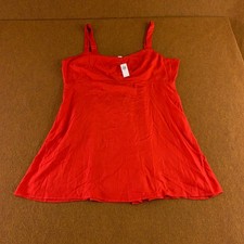 Old Navy Womens 2X-Large Red Sweetheart Smocked Fit & Flare Crepe Mini Dress NWT