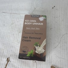ROZINO Ice Cool Body Unhair Hair Removal Cream Painless, Mint  Coconut New