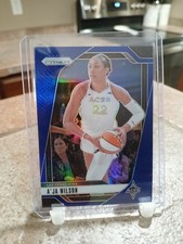 2024 WNBA Panini Prizm A'ja Wilson Blue Prizm #/199 Las Vegas Aces 86