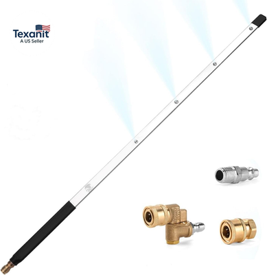 #ad #ad 4 Port High Pressure Cleaning Machine Nozzle 24 Inch Stainless Steel 1 4 Inch Q $40.11