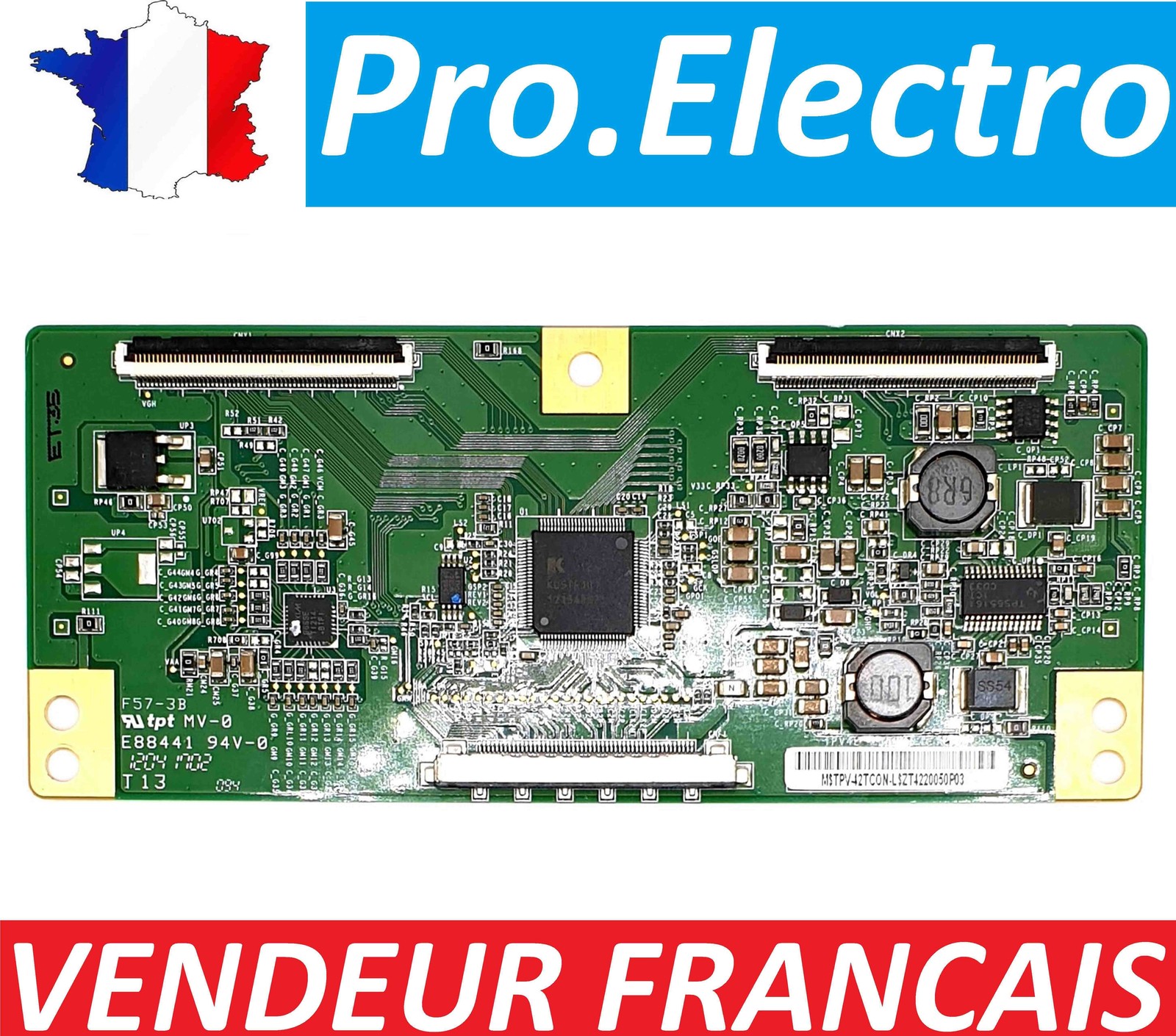 Remplacer module T-CON TPV42TCON pour réparer TV Philips 42PFL4007K