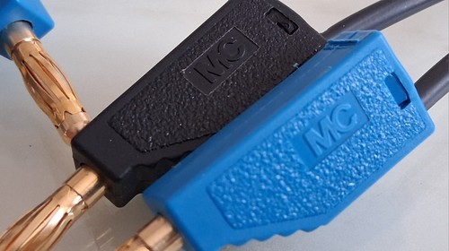 MC Multi Contact Messleitung Multimeter DMM 117cm Litze Kabel Bananenstecker 4mm - 第 3/3 張圖片