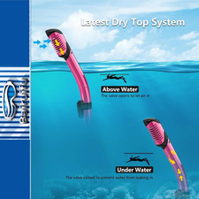 2 Packs Dry Snorkel Mask Set Snorkeling Gear for Adults Scuba Diving Mask Swimmi