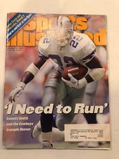 1995 sports illustrated w/ emmitt smith cover 