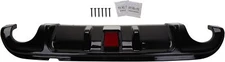 Gloss Black Rear Bumper Diffuser Lip Spoiler with LED Light for Infiniti.