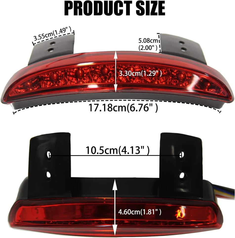 Luz trasera señal de giro borde guardabarros trasero para Kawasaki Vulcan S 650 750 900 1500 Foto 2 de 4