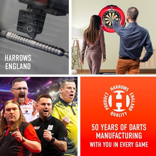 Darts, Steel Tip Darts Set Includes Speedline Shafts, Marathon Gold Dart Flights - Picture 6 of 7