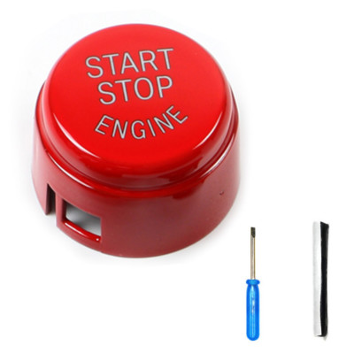 For BMW F10 F11 F01 F02 Red Engine Start Stop Switch Button Cover Without OFF