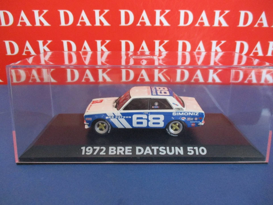 Die cast 1/43 Modellino Auto Datsun 510 N68 BRE 1972 P. Gregg by Greenlight - Immagine 4 di 4