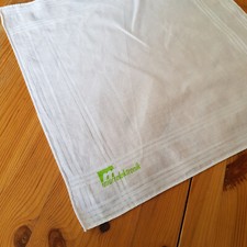 altes Stofftaschentuch Taschentuch wei&szlig; murr Elektronik