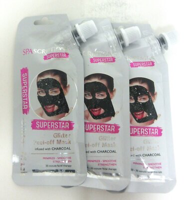 Spascriptions Superstar Glitter Peel-Off Mask (3-Pack)