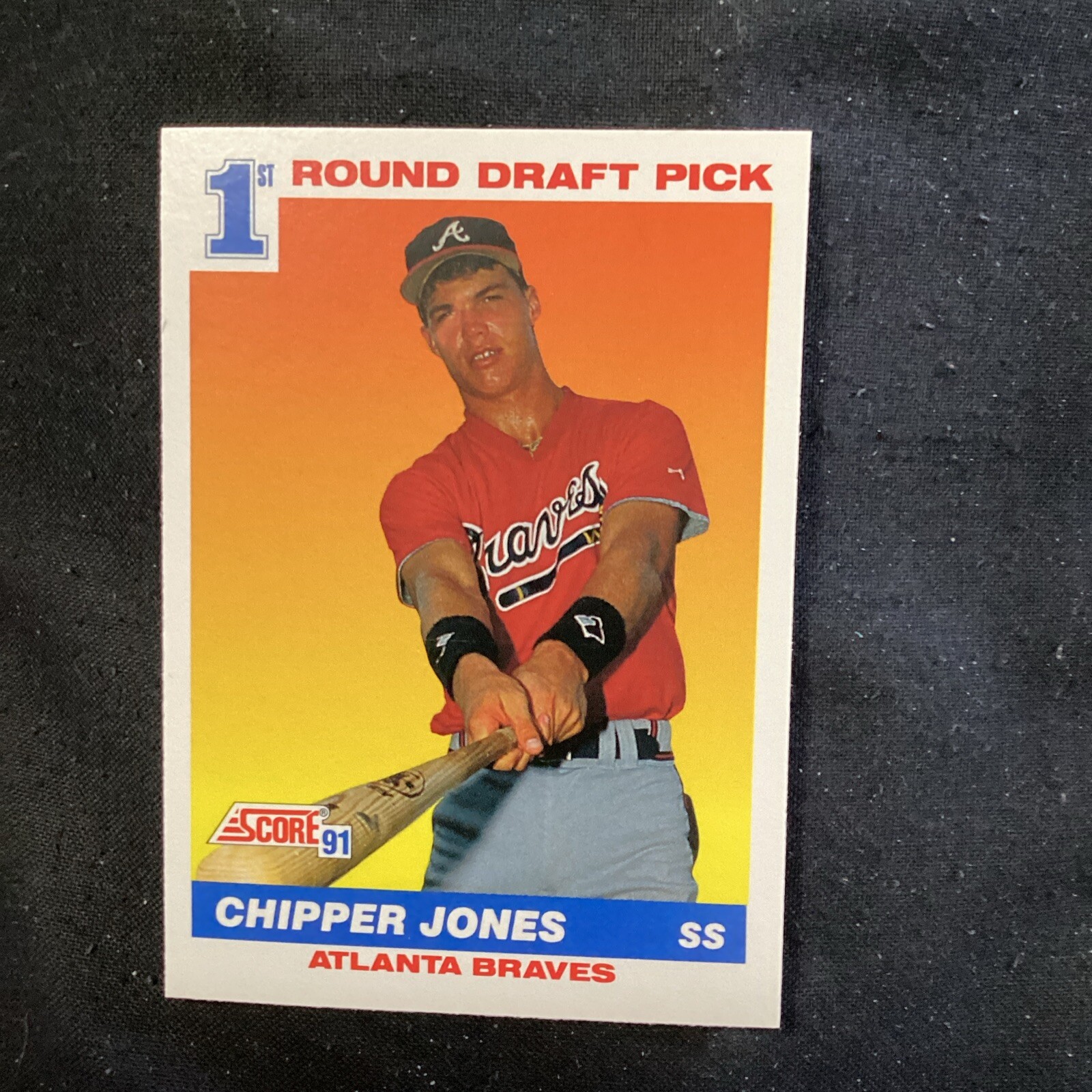 1991 Score Chipper Jones #671 Rookie Atlanta Braves 3