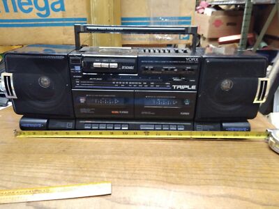 YORX # P1300 Dynamic Sound Triple Cassette Portable Stereo System