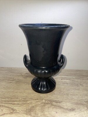 Vintage Sylvac matt schwarz griechische Urne 3553 - Höhe 18 cm