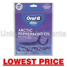 Oral B Glide floss picks Arctic Peppermint 75ct - LOWEST PRICE