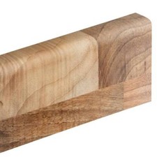 Walnut Block Laminate Worktop, Semi Gloss Finish  - 3m, 4m Lengths, 38mm Thick