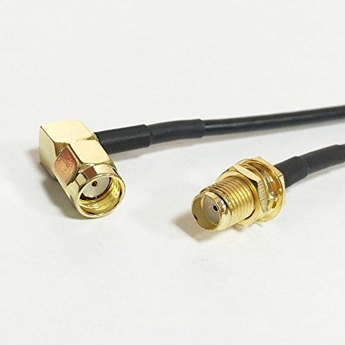 SMA female to RP SMA male angle pigtail Cable 20cm 8" for Wi-Fi Router RF RG174 - Bild 1 von 1