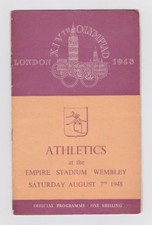 Orig.PRG   Olympic Games LONDON 1948  //  ATHLETICS  07.08. / 5 Final`s !! RARE