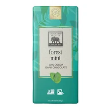 Endangered Species Dark Chocolate Bar With Forest Mint 3 Oz Pack Of 4