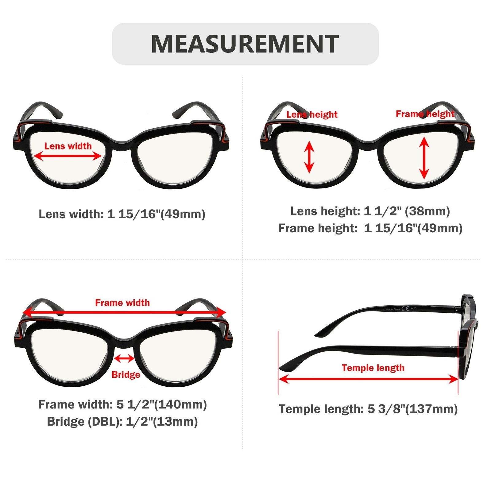 4 Pack Cat Eye Progressives Multifocal Reading Gl… - image 4