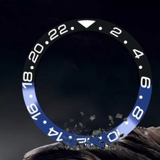 Ghiera compatibile per orologio rolex GMT Batman Blu/Nera in CERAMICA dim 38 mm