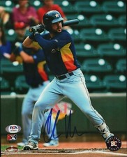 Buies Creek Astros Colin Moran Signed 8x10 PSA AUTO
