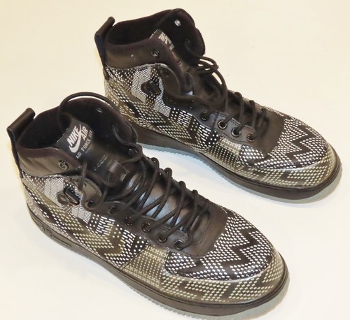 Nike Air Force XXX AF1 Duckboot High Top Sneaker Mens 8 Black White  739390-001 | eBay