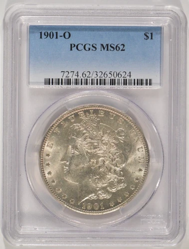 1901-O Morgan Silver Dollar $1 PCGS MS62 32650624