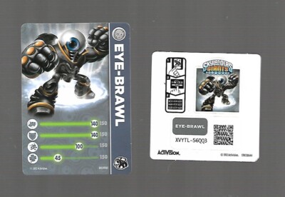 Skylanders Giants Eye-Brawl Card & Sticker