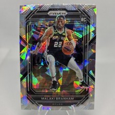 Malaki Branham (RC) 2022-23 Panini Prizm Ice Prizm #230 NBA San Antonio Spurs