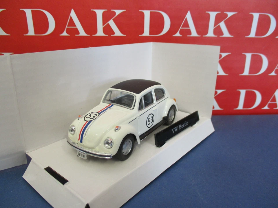 Die cast 1/43 Modellino Auto Volkswagen Bettle Kafer Maggiolino Herbie 53 - Immagine 2 di 4