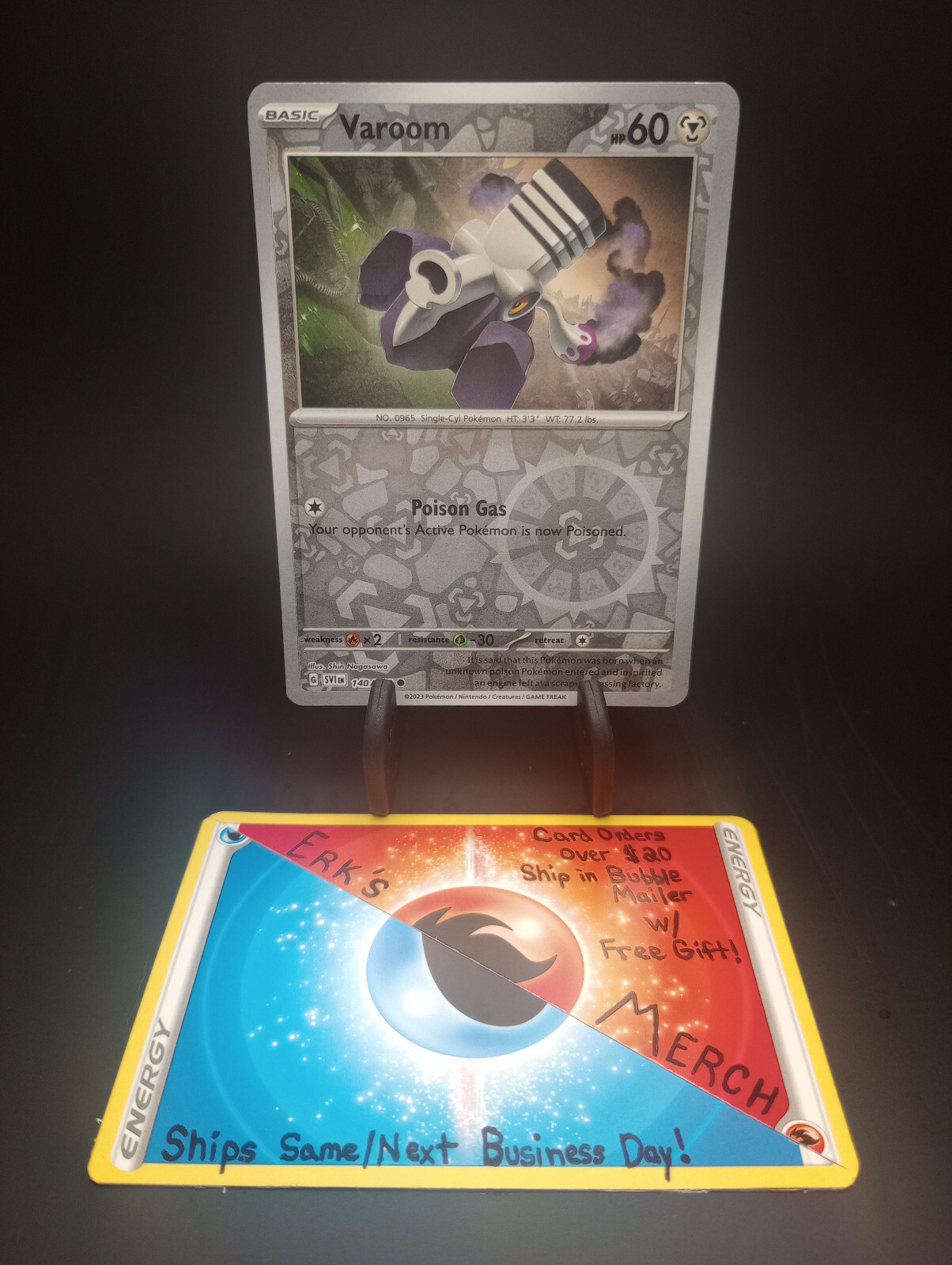 Varoom Scarlet Violet 140/198 NM Reverse Holo Pokemon Card