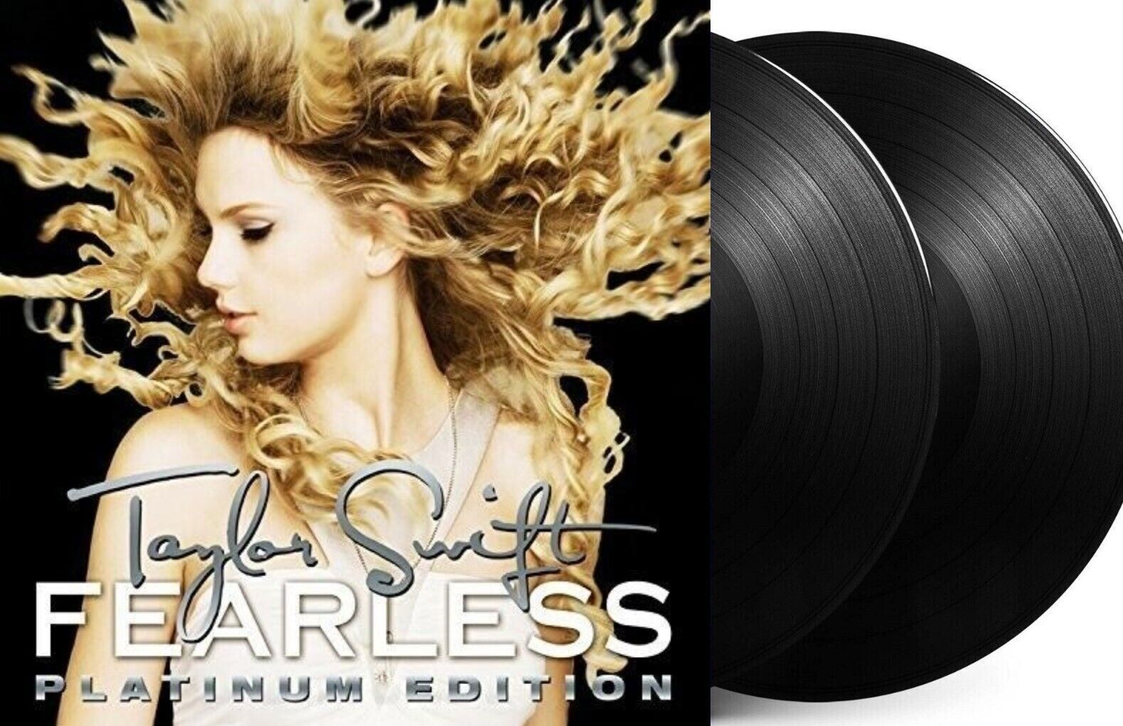 TAYLOR SWIFT FEARLESS PLATINUM VINYL LP NEW!! LOVE STORY, YOU BELONG WITH ME, 15