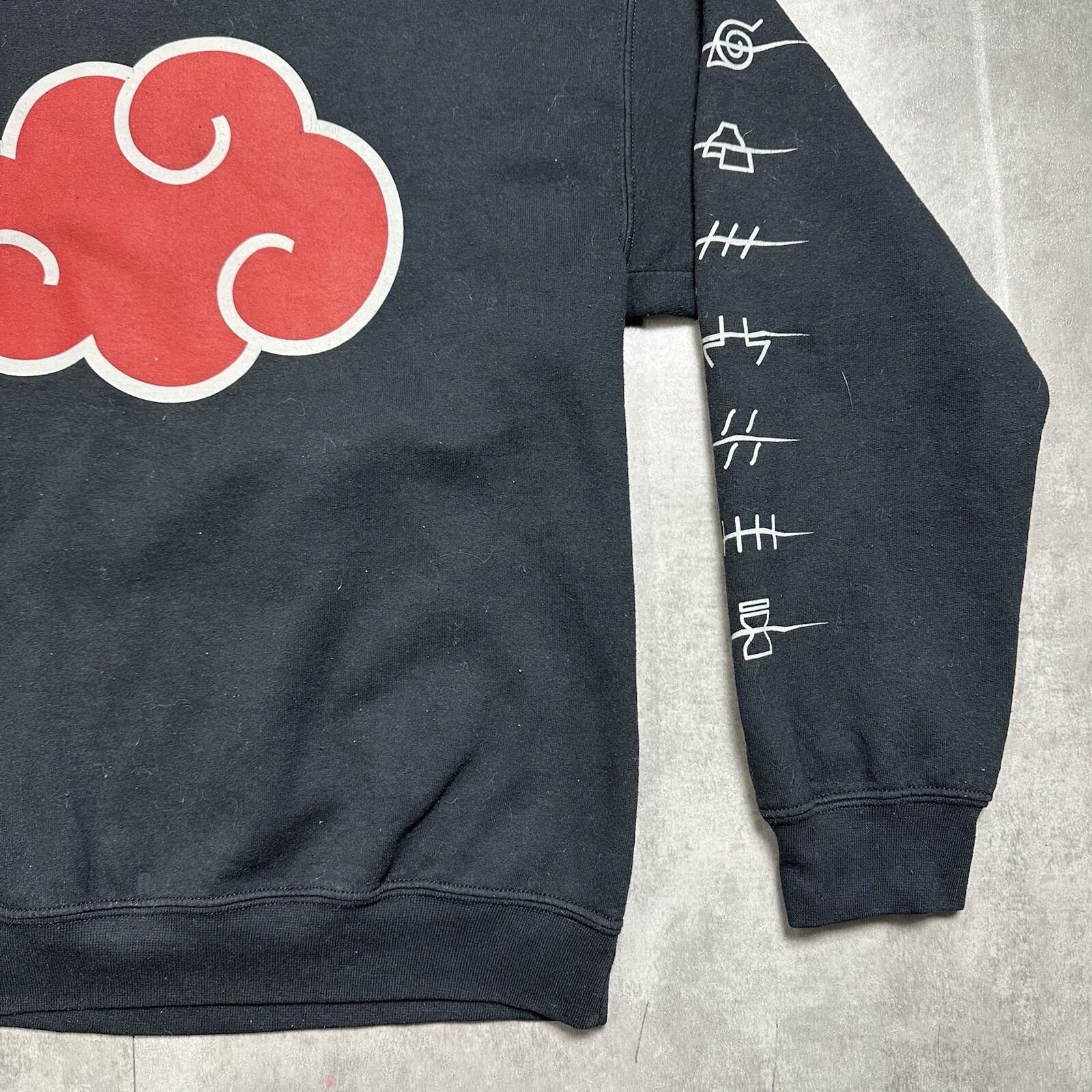 naruto shippuden akatsuki cloud sweatshirt mens m… - image 4