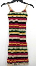 Fashion Nova Womens Multicolor Scoop Neck Sleeveless Casual Sheath Dress  XS