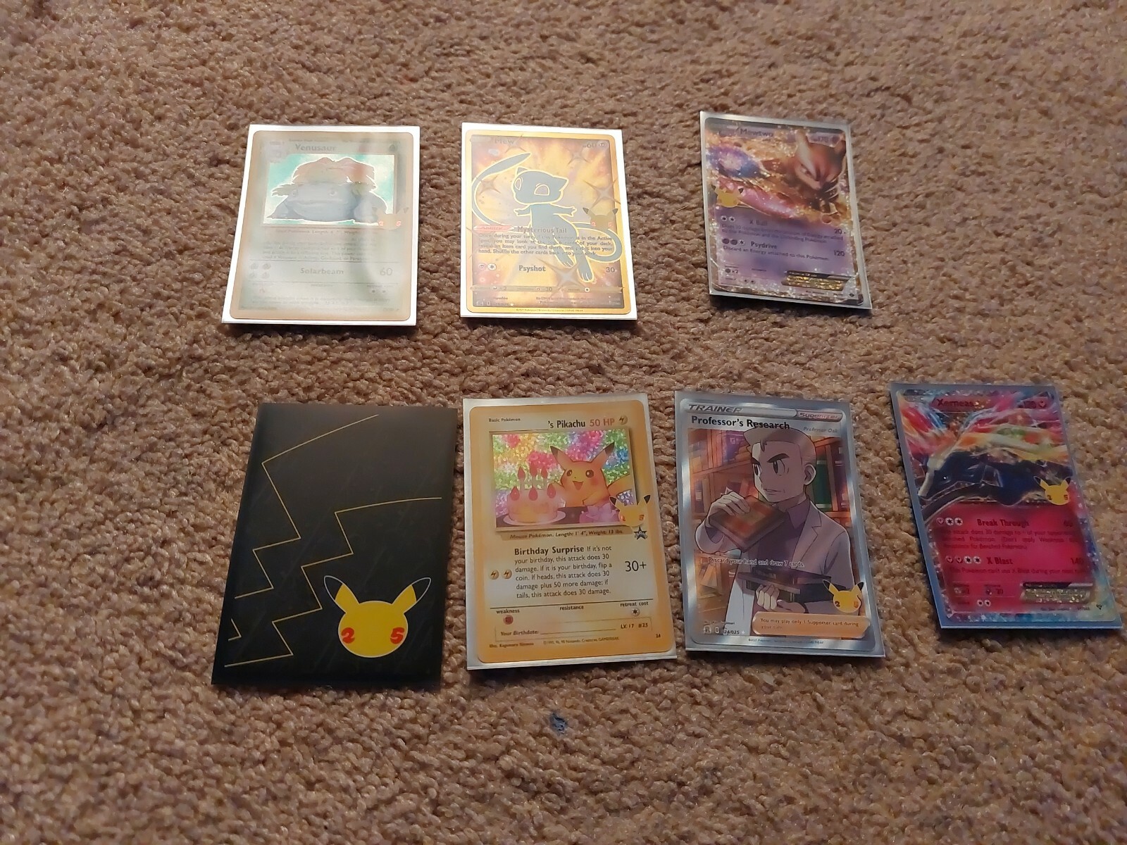 Pokemon Celebrations Card Bundle Includes gold Mew and Mew Two EX, 7 cards  total | eBay