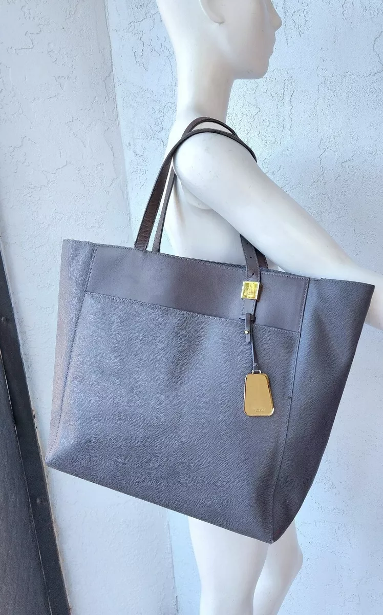 Tumi Sinclair Nora Tote Gray Business Travel Shoulder Bag SEE