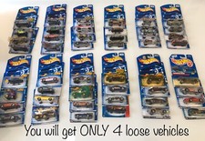 Hot Wheels Vehicles Random Mixed Lot of 4 Loose Cars / NEW - READ DESCRIPTION